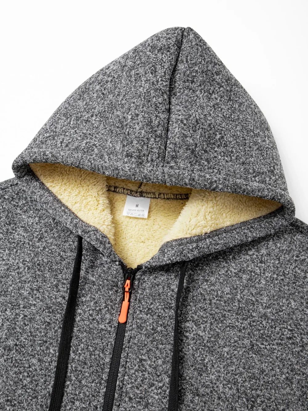 Mens Thickened Warm Winter Hoodie Jacket