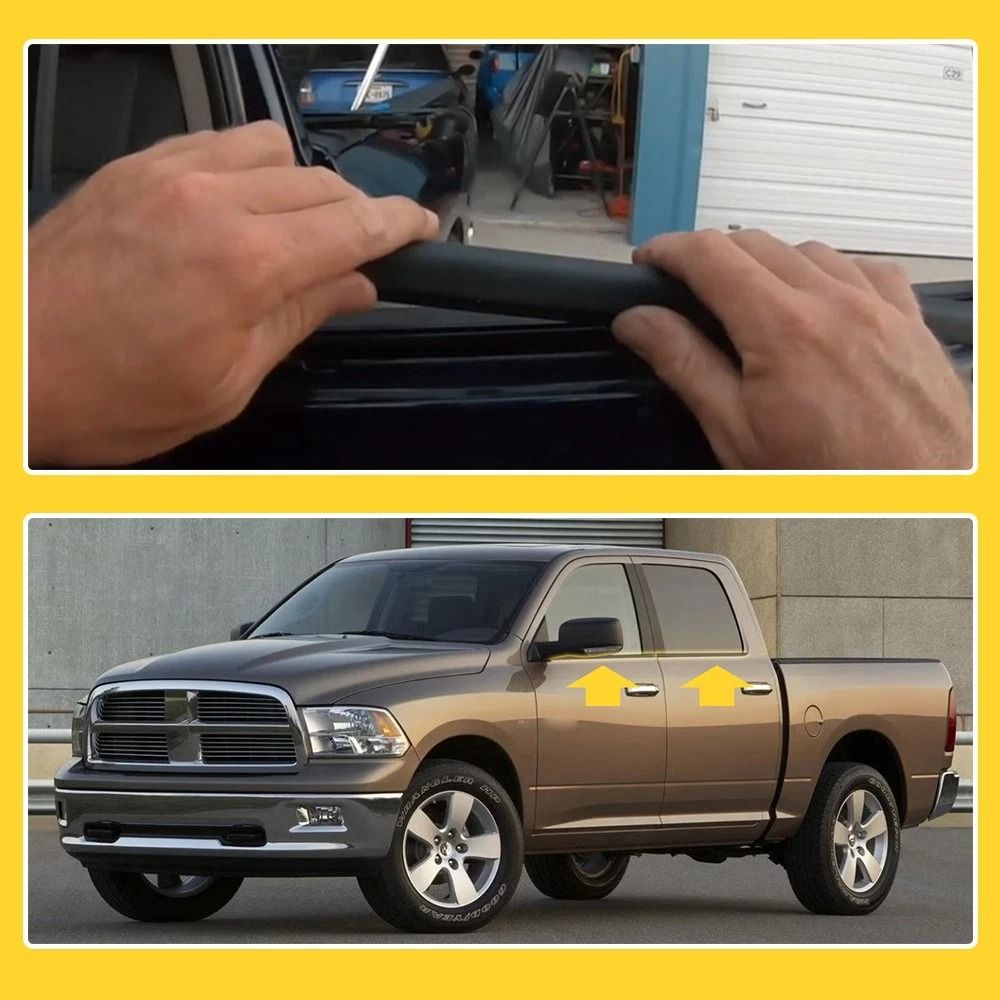 Moulding Trim Belt, Weatherstrip Window Rubber Seal, Waterproof, Noise Reduction, Durable High-Quality Automotive Seal