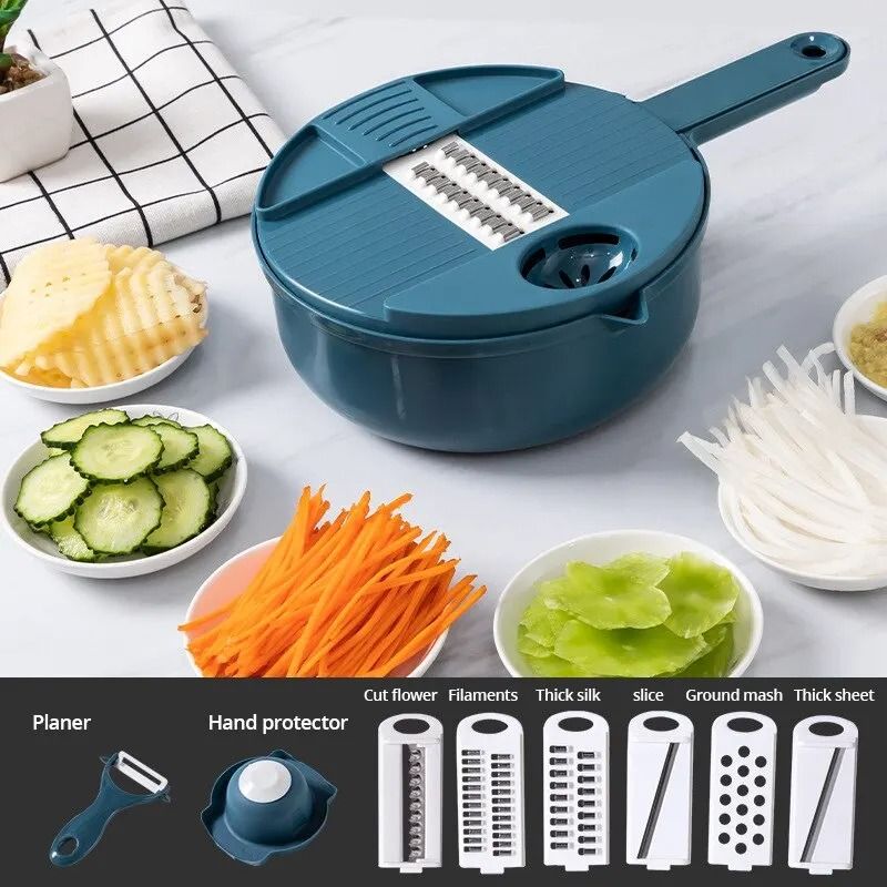 Multi Function Manual Vegetable Cutter and Grater Slicer Shredder