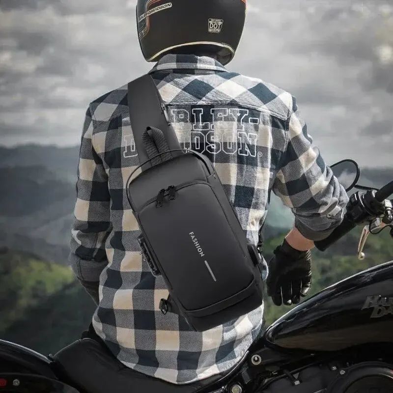 Men Anti Theft Crossbody Chest Bag