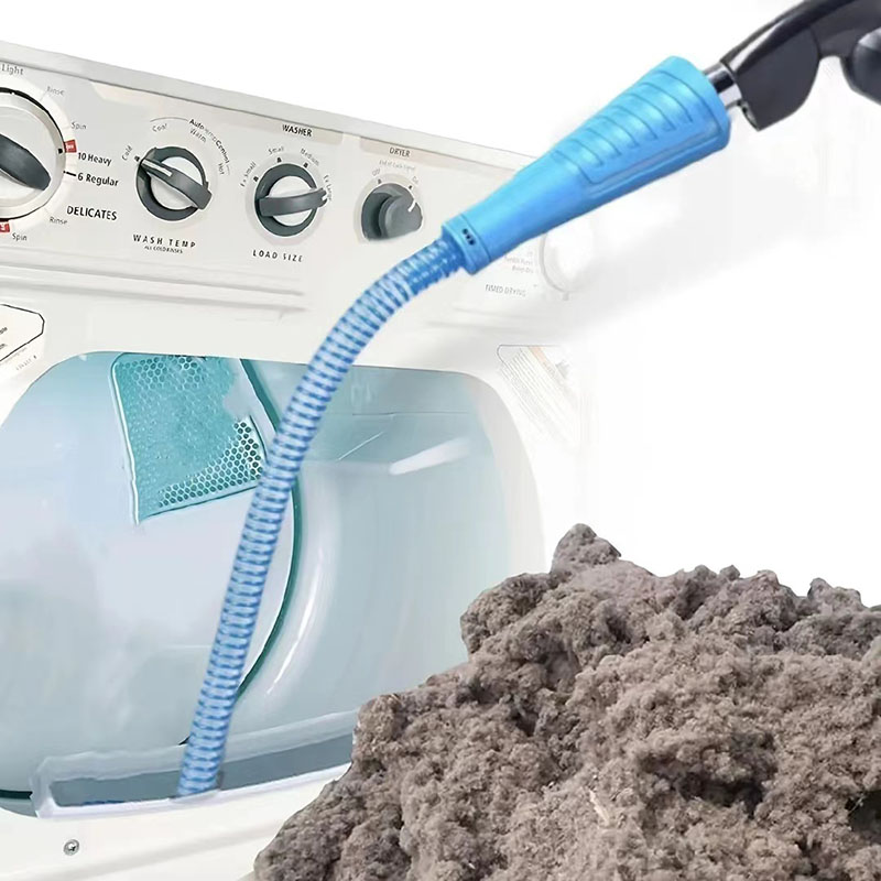 Bendable Dryer Vent Cleaner Kit  Vacuum Attachment with Guide Wire & Lint Remover Hose