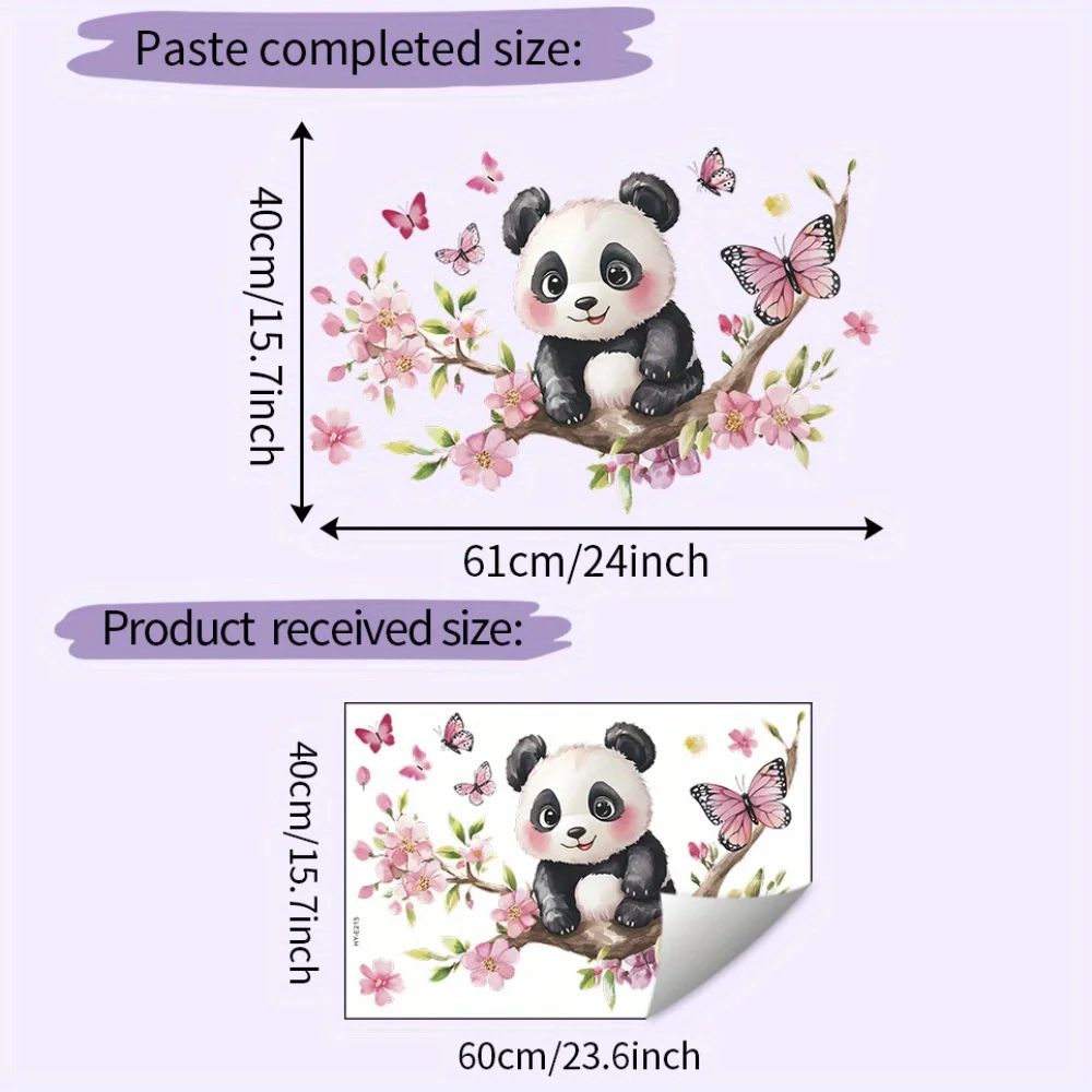 Panda Blossom Wall Sticker
