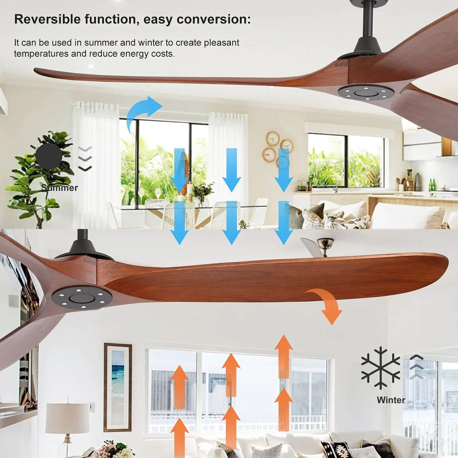 Industrial-Retro Variable Frequency Ceiling Fan