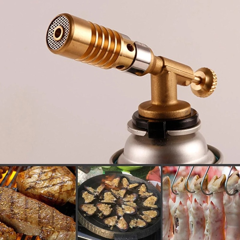 Gas Torch Burner Adjustable Flame Gun for Cooking, Soldering & Outdoor Use