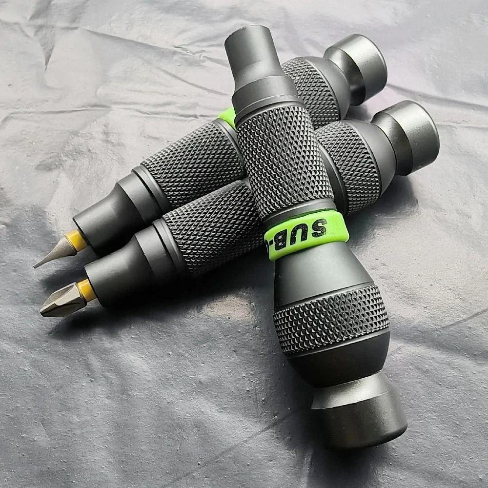 Precision Aluminum Alloy Handle Screwdriver for 14 Inch Bits Mini Repair Tool Holder