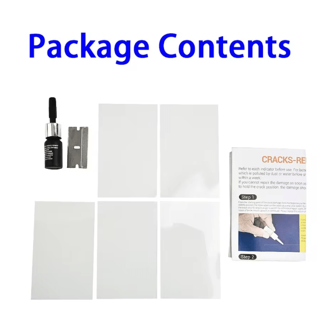 ClearSeal Windshield Glass Repair Resin Kit Auto Crack Fix Tool