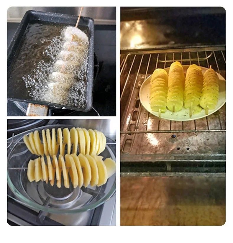 Whirlwind Potato Spiral Cutter – Potato Tower Maker & Vegetable Spiral Slicer | Creative Kitchen Gadget