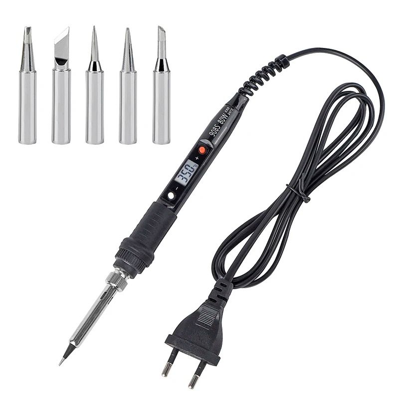 Digital Adjustable Temperature Soldering Iron with LCD Display