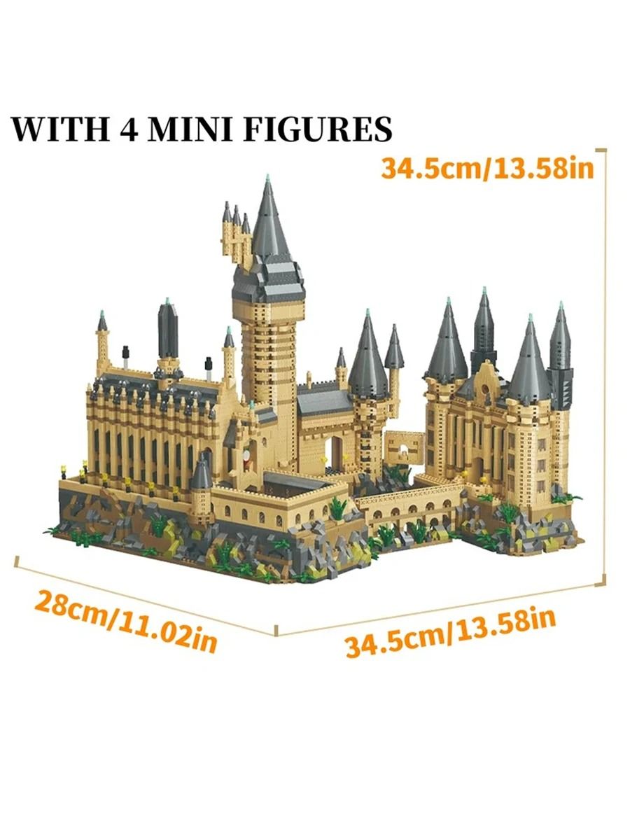 Medieval Magic Castle Micro Bricks – School Architecture Palace Model – High-Yield Creative Interaction Hub