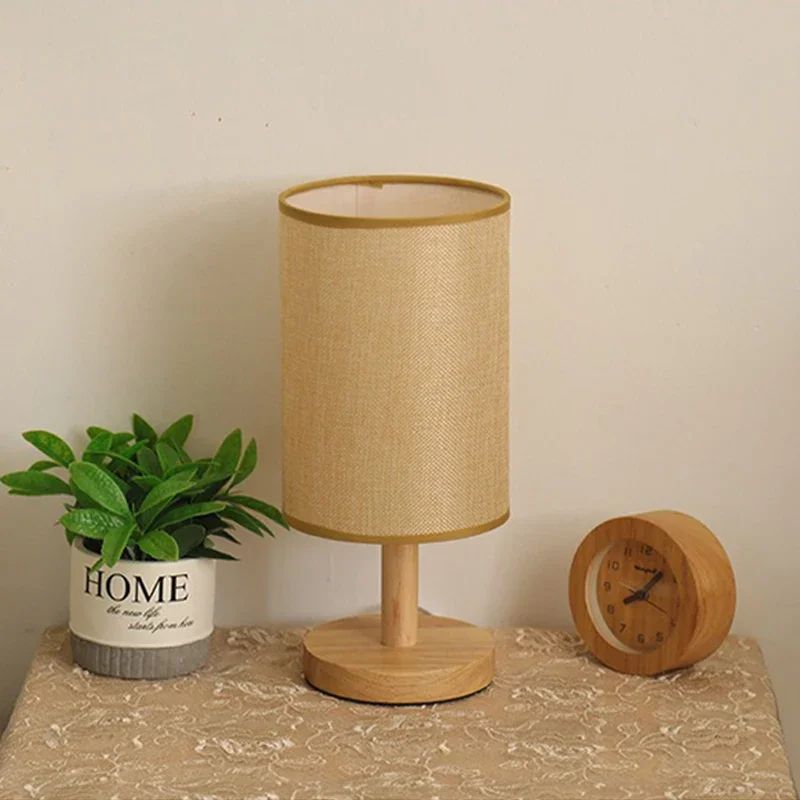 Chinese Style Dimmable LED Table Lamp USB Fabric Shade Bedside Mood Light