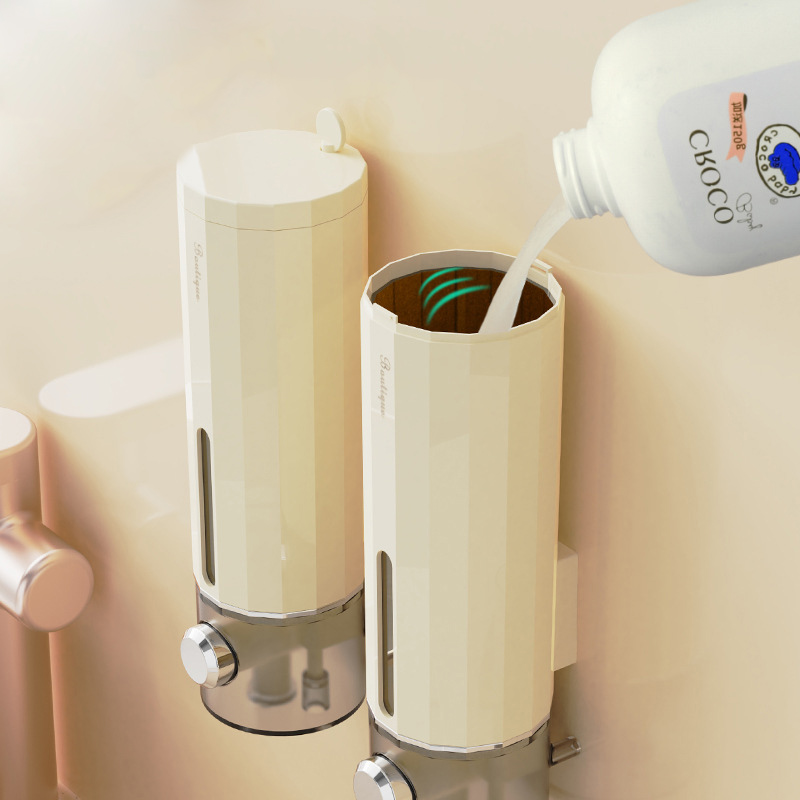 Wall-mounted Punch-free Soap Dispenser, Hand Soap Press Box, Bathroom Hotel, Shampoo Shower Gel Dispenser
