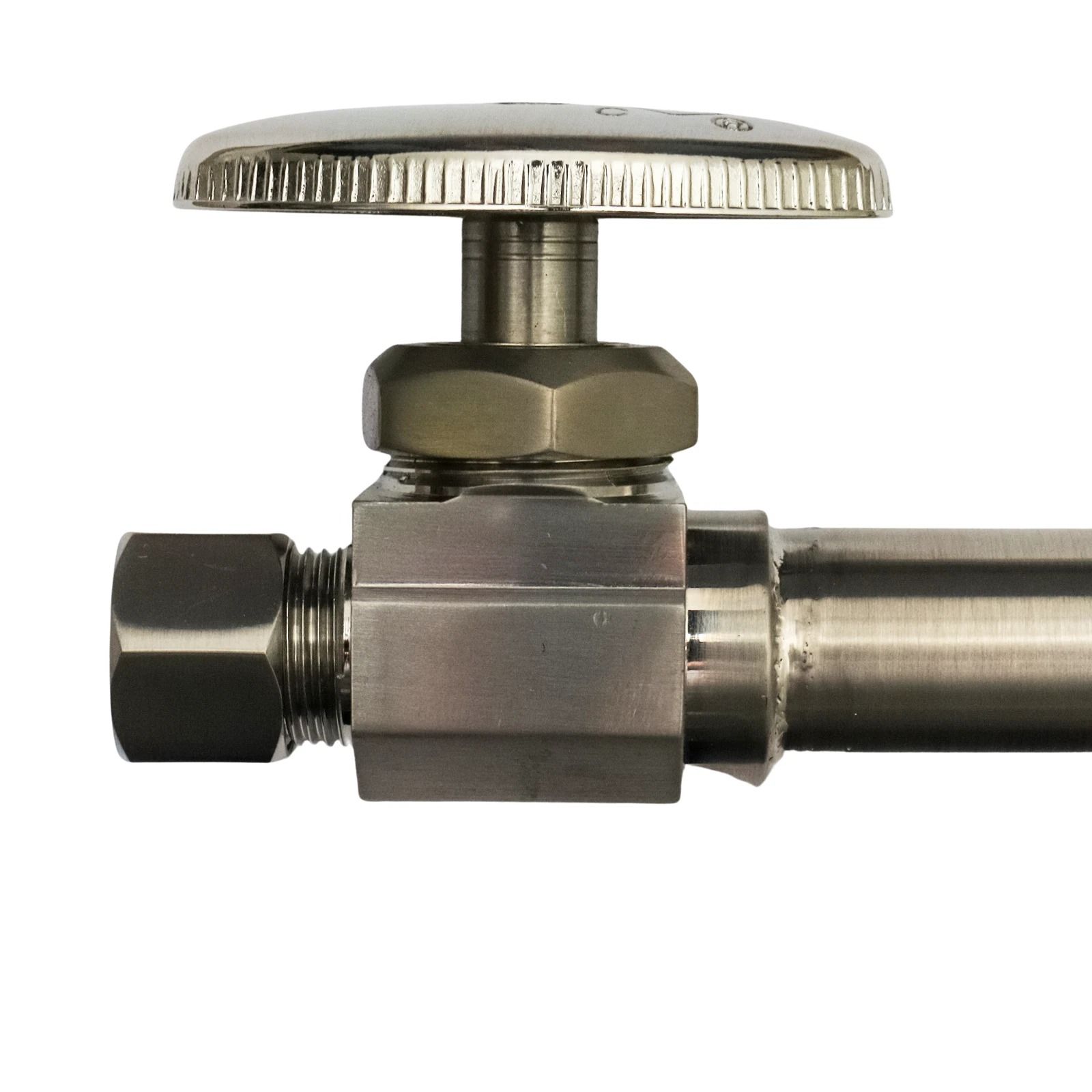 Copper Sweat Compression Straight Stop Valve with Bell Flange
