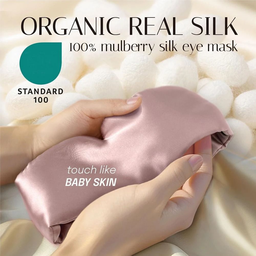 Silk Sleeping Eye Mask for Restful Nights