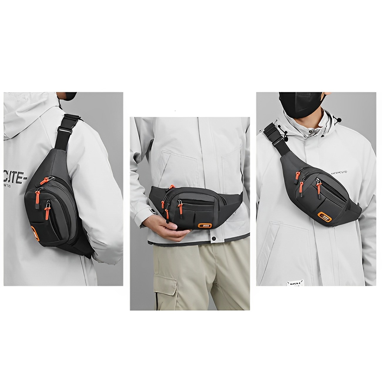 Waterproof Oxford Tactical Waist Bag Multi Pocket Outdoor Utility Pouch & EDC Belt Bag for Men and Women