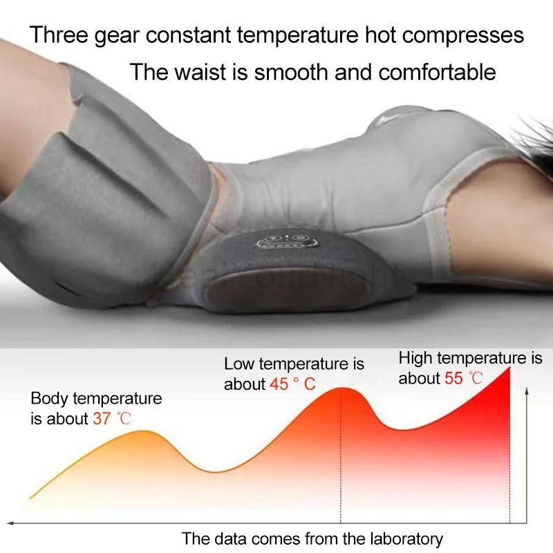 Heated Vibrating Waist Support Sleep Pad with Electric Massage