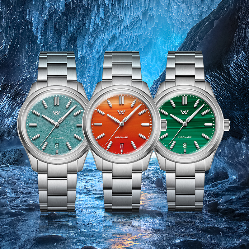 Gemstone Series Water Resistant Watch, Automatic Mechanical Watch, AR Coated Sapphire, Welly Merck Man Watches