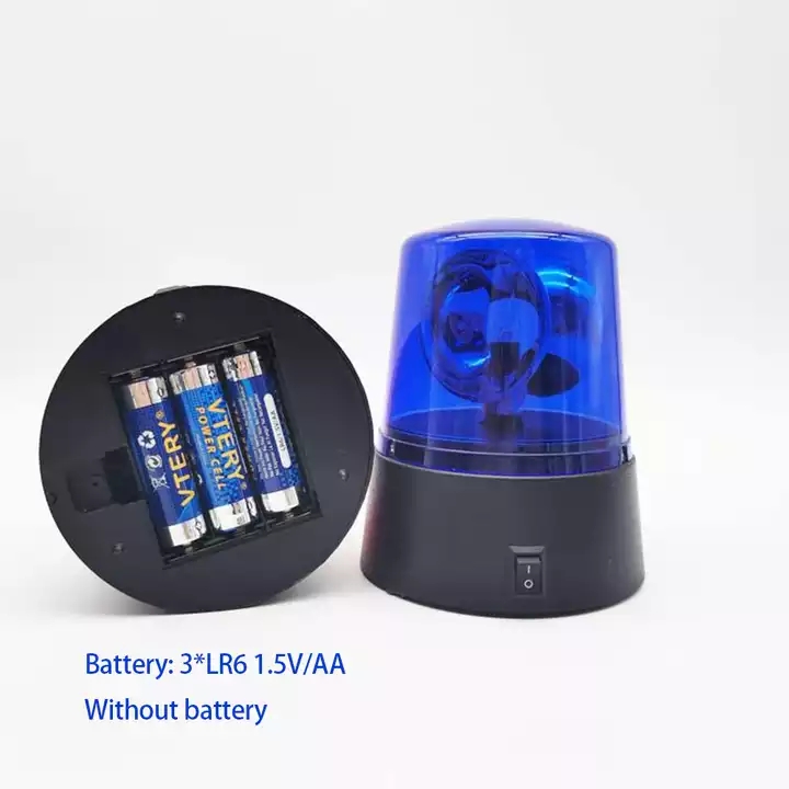 LED Police Strobe Light Car Emergency Beacon & Rotating DJ Disco Party Light