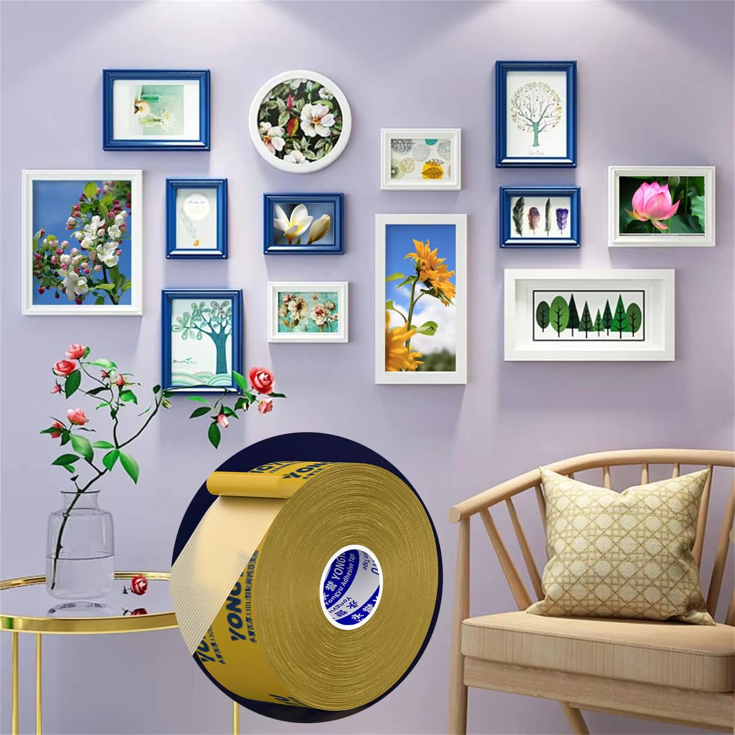 Ultra-Strong Double-Sided Fiber Adhesive Tape – Removable Traceless Home Appliance Sticker