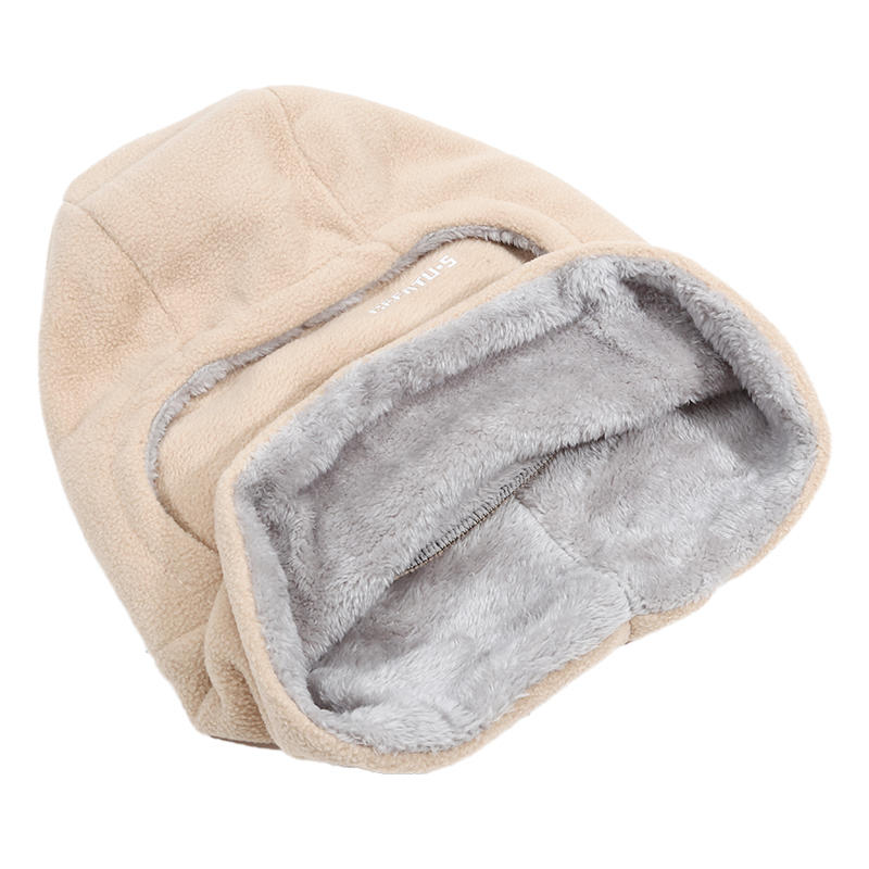 Warm Fleece Winter Motorcycle Balaclava, Full Face Windproof Ski Mask Cap, Outdoor Riding Cover Hat