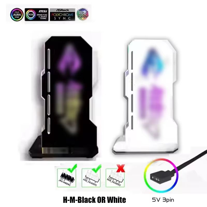 Faith Luminous ARGB Vertical GPU Holder & Graphics Card Jack Bracket