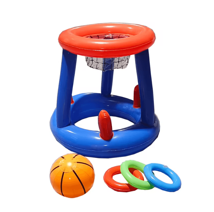Inflatable Water Basketball Hoop for Pools and Outdoor Play