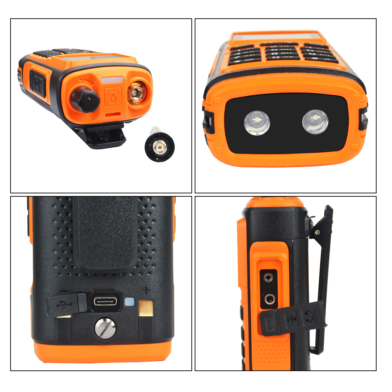 UV Pro GPS Air Band Walkie Talkie Five Bands Receive, Tri-Band Transmit FM Two-Way Radio