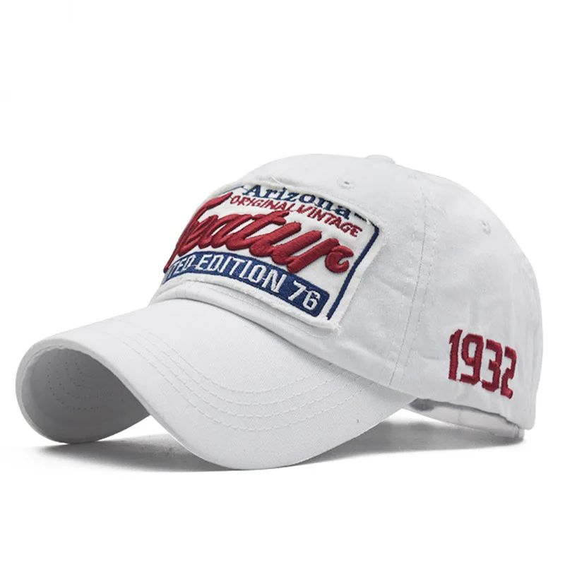 Men's Letter Embroidery Baseball Cap – Adjustable Cotton Snapback Casual Hat