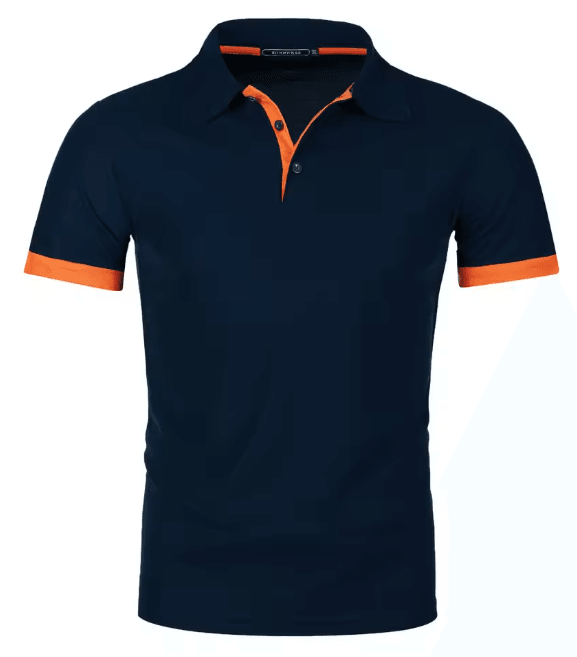 Mens Short Sleeve Color Block Lapel Shirt Casual Fashion Top