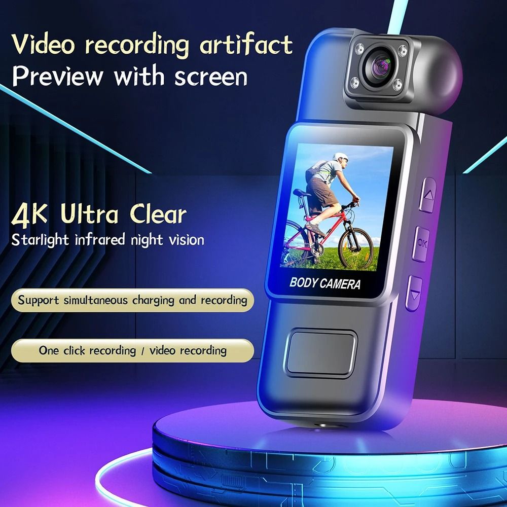 Mini HD Body Camera with Night Vision and Optional WiFi