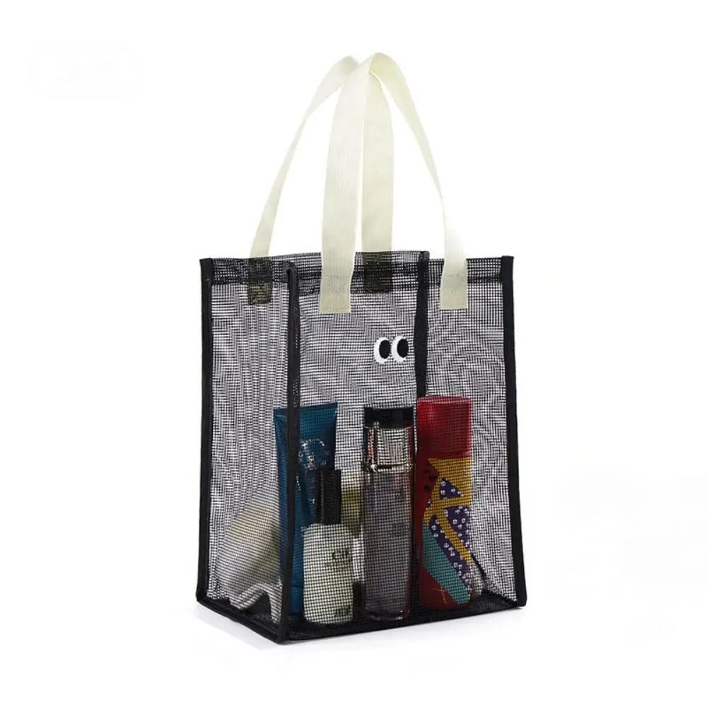 Big Eyes Travel Mesh Handbag – Large Capacity Wash & Swim Pouch – High-Yield Logistical Interaction Hub