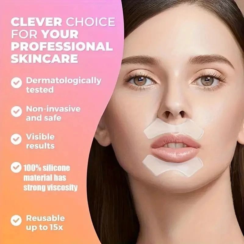 Reusable Silicone Lip Patch Wrinkle Care Stickers Set