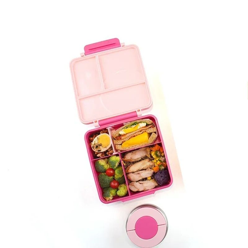 Professional Leak-Proof Bento Lunch Box with Stainless Steel Soup Bowl