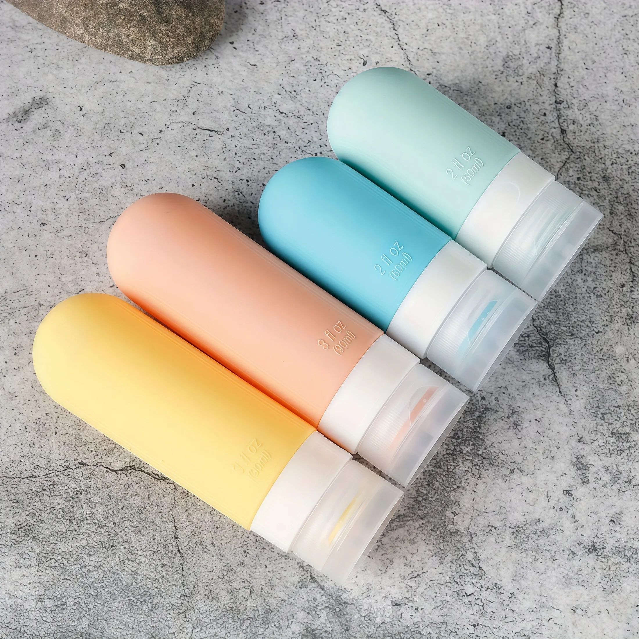 16 Pack TSA-Approved Silicone Travel Bottle Set