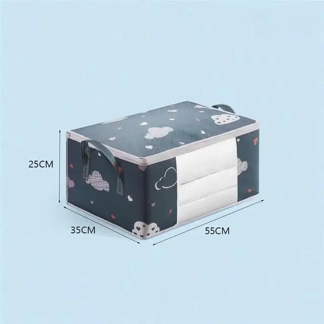 Large Capacity Clothes Storage Bag Foldable Organizer for Blankets and Bedding