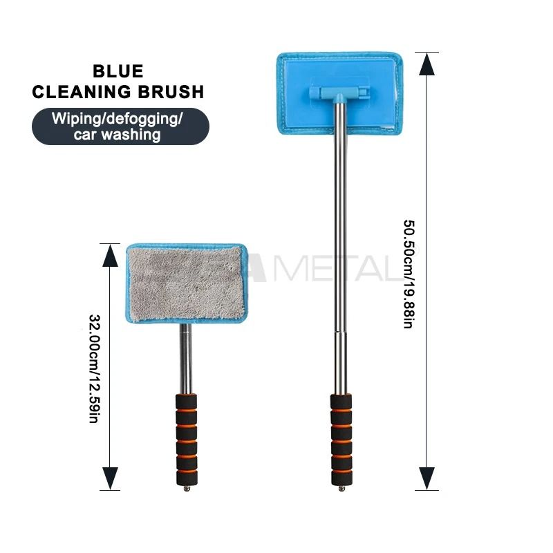 SEAMETAL Telescopic Windshield Defogging Brush Car Glass Cleaning Tool