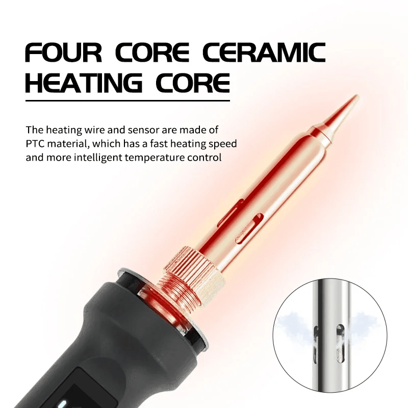 100W Digital Electric Soldering Iron Kit with LCD Temperature Control