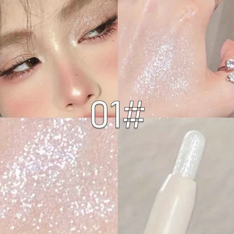 Diamond White Eyelid Highlighter Pen Glitter Eyeshadow Stick
