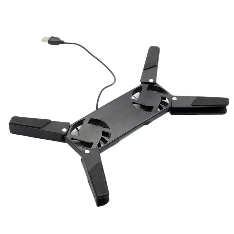 USB Laptop Cooling Pad Dual Fan Laptop Stand for 7 to 15 Inch Laptops