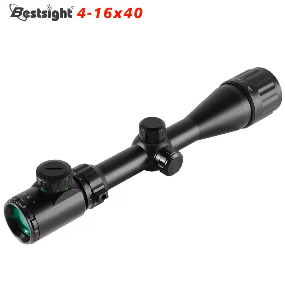 Long Range Rifle Scope with Red and Green Illumination