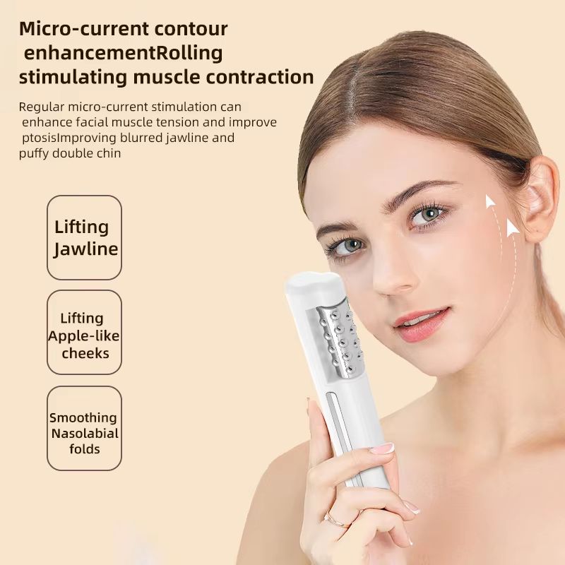 EMS Facial Roller with Heating & Vibration | Skin Tightening & Lifting Beauty Device