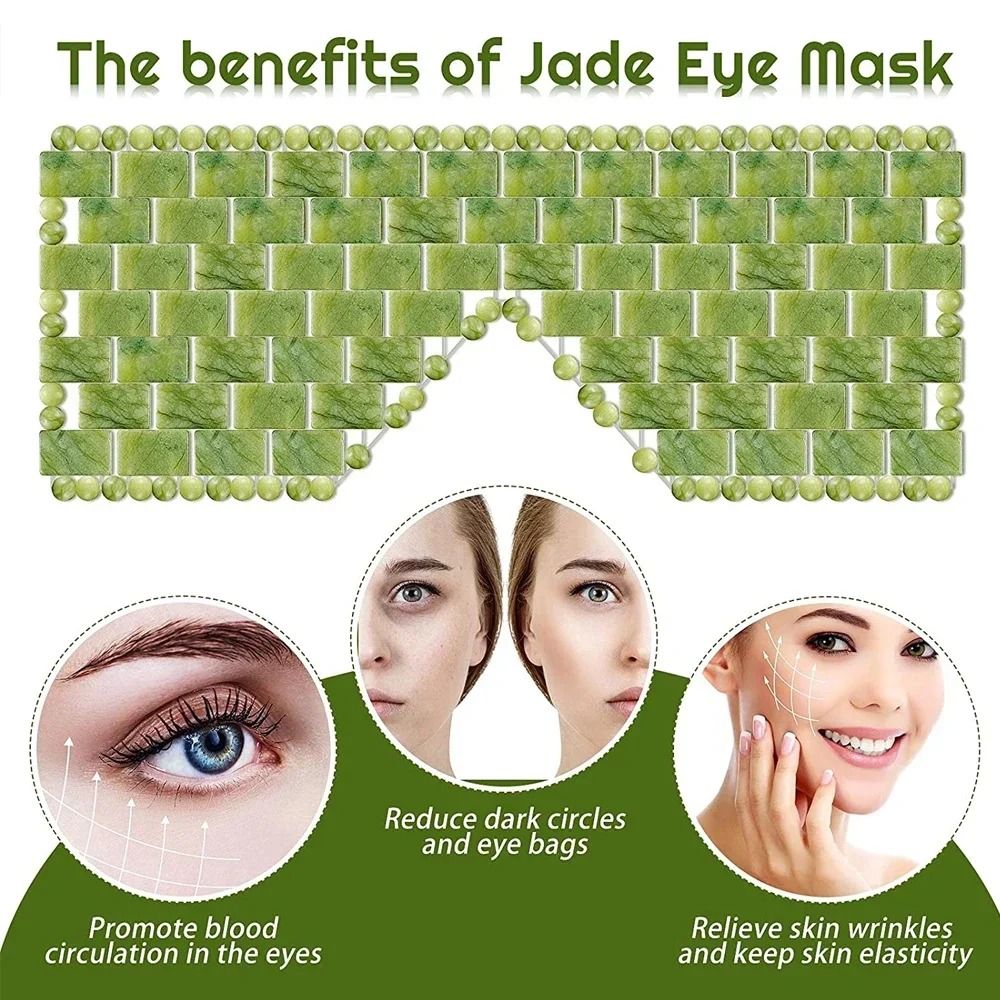 Cooling Jade Eye Mask Sleep Massager
