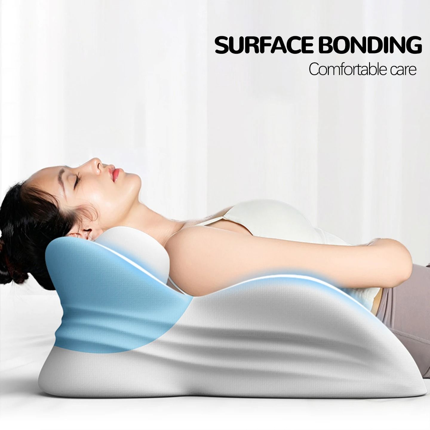 Multi-Functional Headboard & Face-Down Massage Reading Pillow