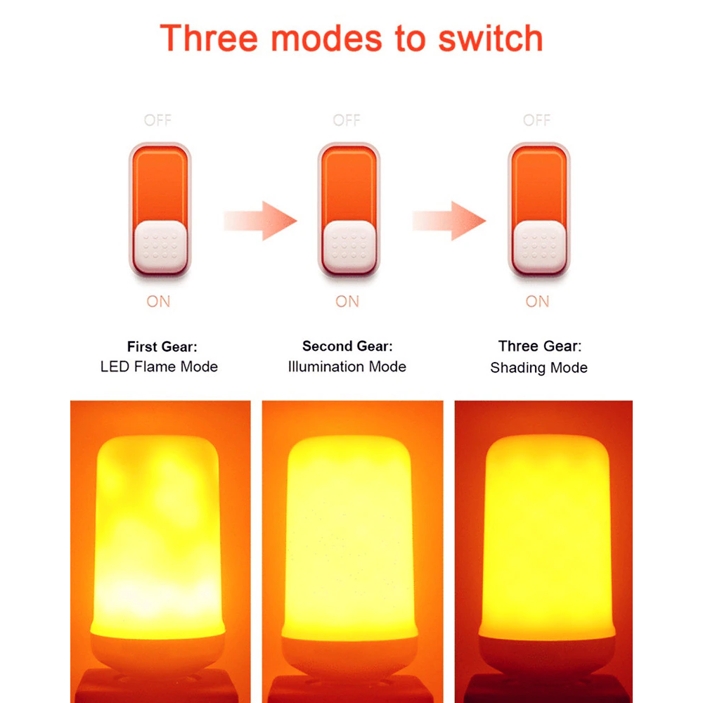 LED Flame Flickering Bulb