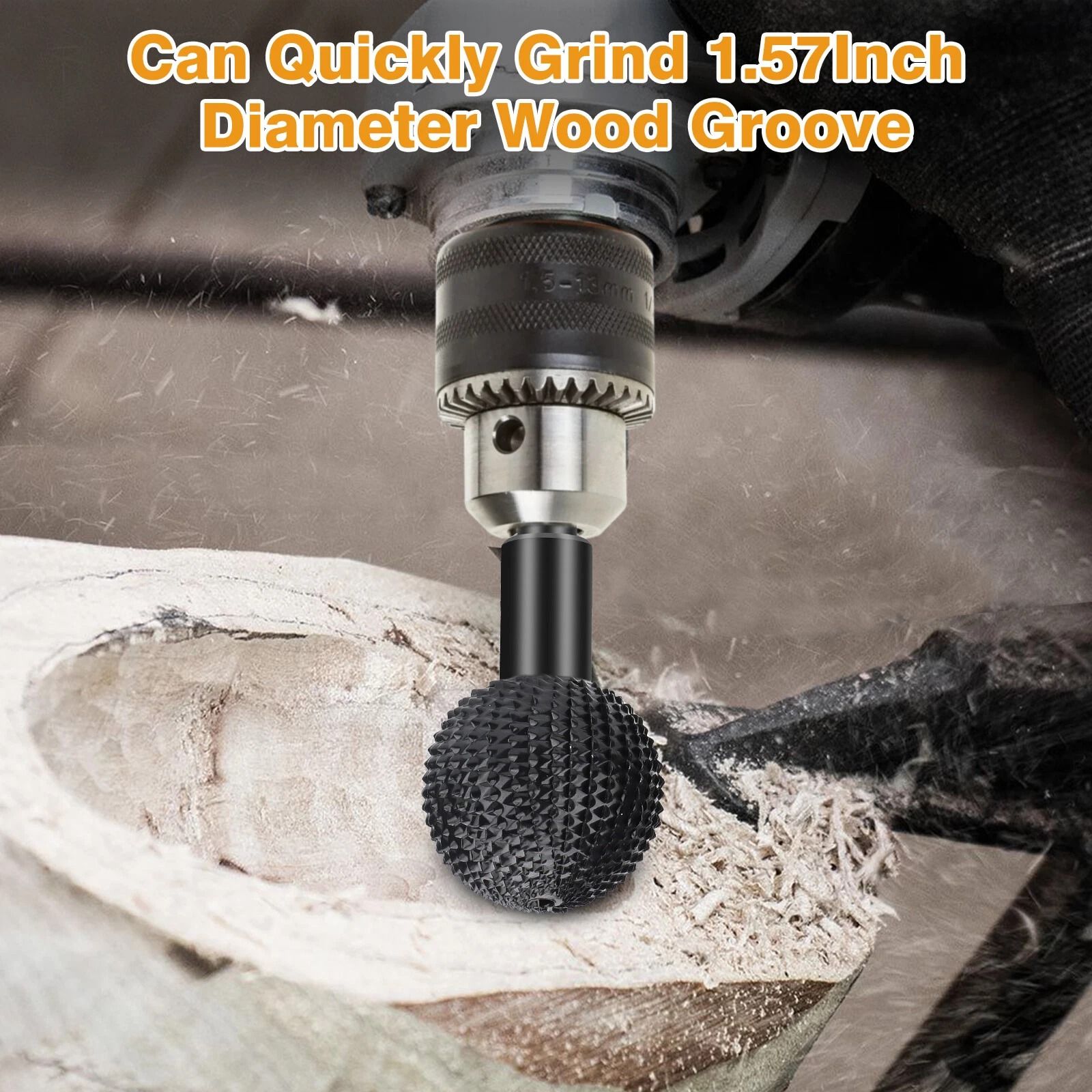 Shank Sphere Rotary Burr Set Carbon Steel Wood Carving & Metal Shaping Tool