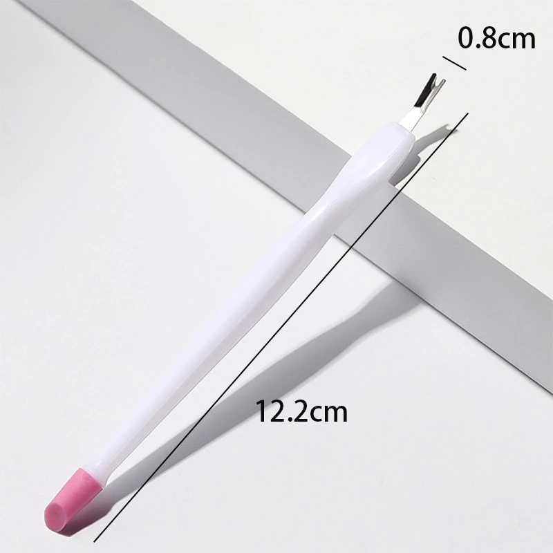 Nail Cuticle Pushers Dual Head Silicone, Dead Skin Fork Remover Steel, Nail Art Fork Trimmer Manicure Tools