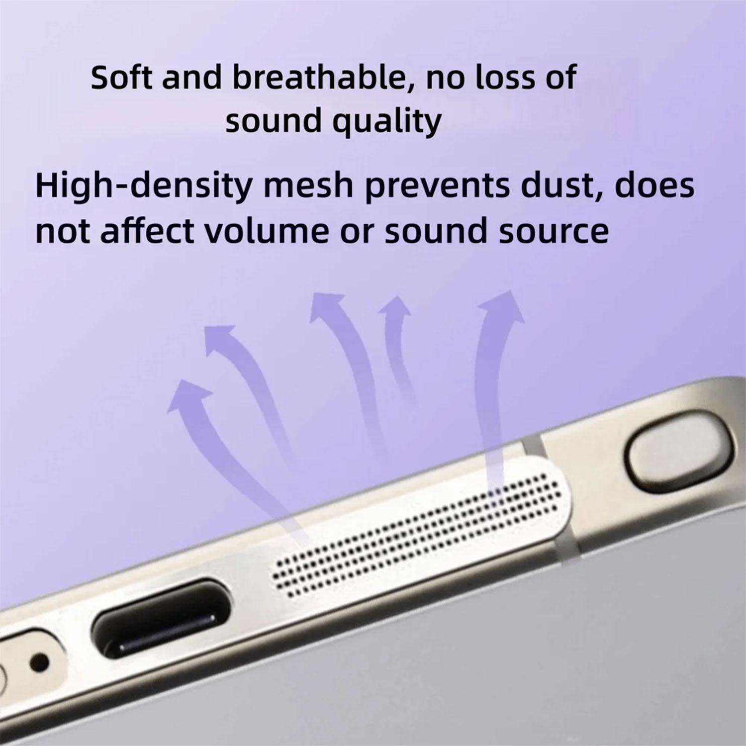 Metal Galaxy S26 Ultra Speaker Dust Cover, High Density Metallic Integrated Protection Mesh