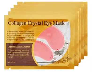 Gold Collagen Crystal Eye Patch 20-Piece Firming & Moisturizing Skincare Set