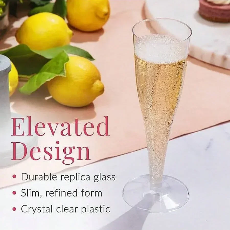 Champagne Glasses Disposable Cocktail Glasses, Plastic Red Wine Glasses, Tall Glasses, Gold Powder Martini Glasses