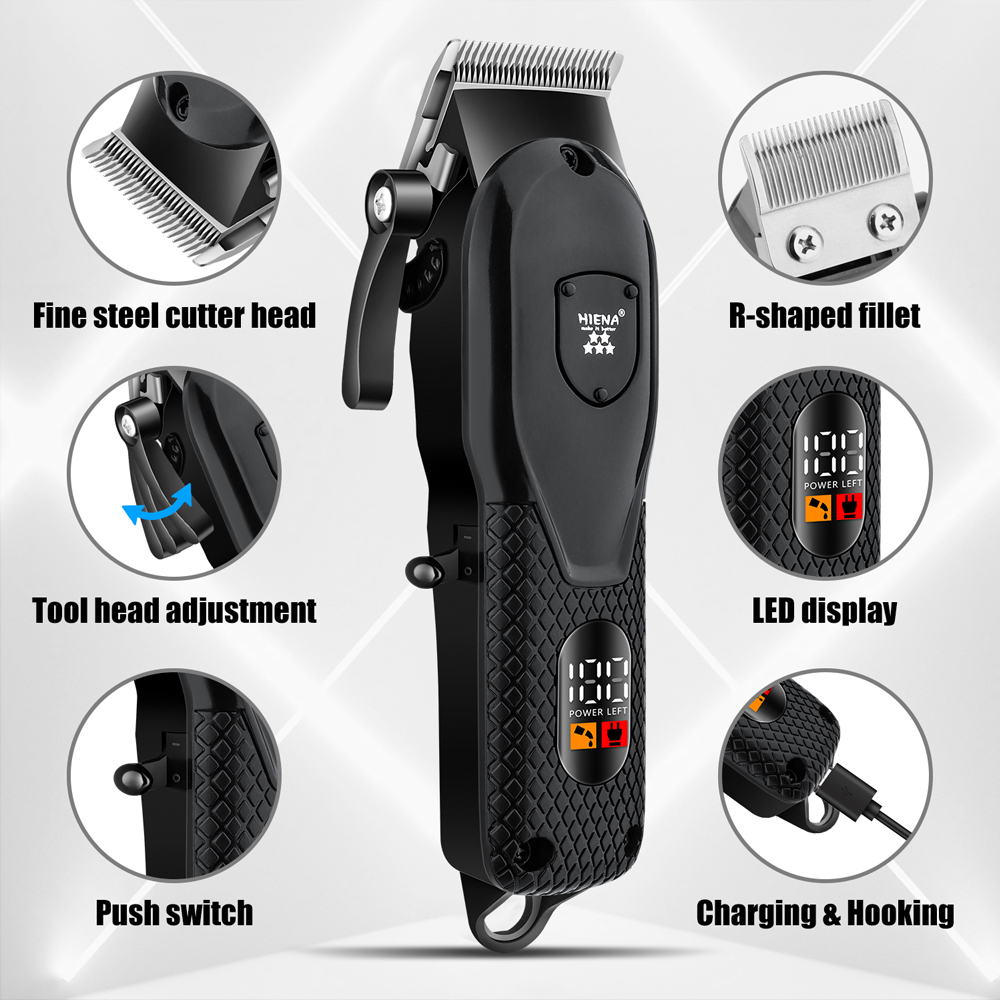 Professional Hair Clipper and Shaver for Men Barber Shop Trimmer for Precision Cuts