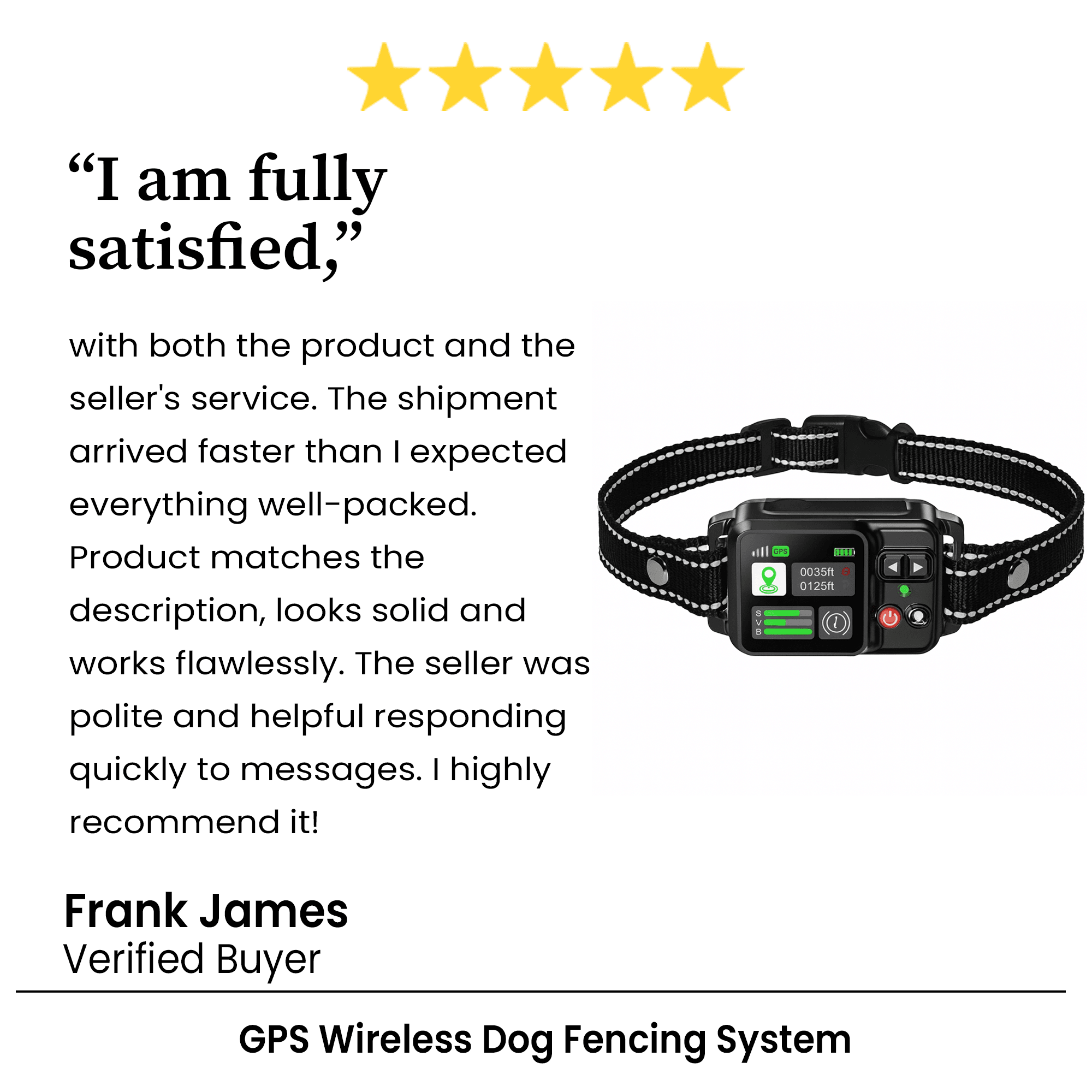 GPS Wireless Dog Fencing System, Electric Dog Fence with GPS Electric Satellite Technology, Electric Pet Fencing System
